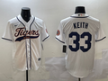 Men's Detroit Tigers Colt Keith #33 White Player Jersey1