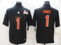 Men's Cincinnati Bengals Ja'Marr Chase #1 Black Player Game Jersey1