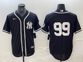 Men's New York Yankees Aaron Judge #99 Black Limited Name Jersey1