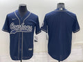 Men's Dallas Cowboys Navy Blank Jersey1