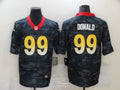 Men's Los Angeles Rams Aaron Donald #99 Gray Camouflage Game Jersey1