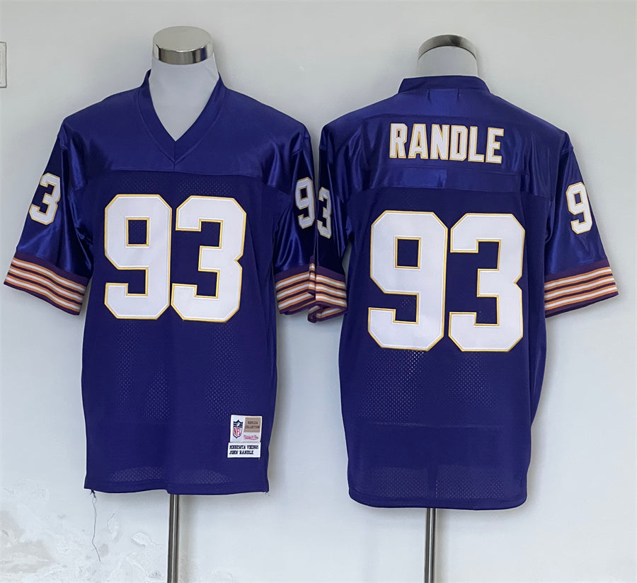 Men's Minnesota Vikings John Randle  Purple Legacy Replica Jersey1