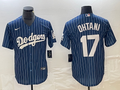 Men's Los Angeles Dodgers Shohei Ohtani #17 Royal Replica Player Jersey1