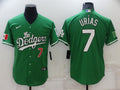 Men's Los Angeles Dodgers Julio Urias #7 Green Stitched Jersey1