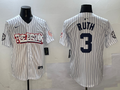 Men's New York Yankees Babe Ruth White Limited Player Jersey1