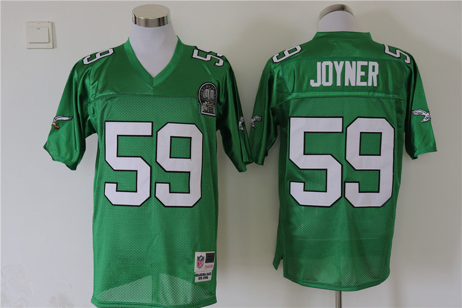 Men's Philadelphia Eagles Seth Joyner  Kelly Green Legacy Replica Jersey1