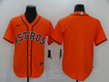Men's Houston Astros Orange Replica Blank Jersey1