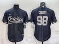 Men's Las Vegas Raiders Maxx Crosby #98 Black Game Player Jersey1 Joint Edition
