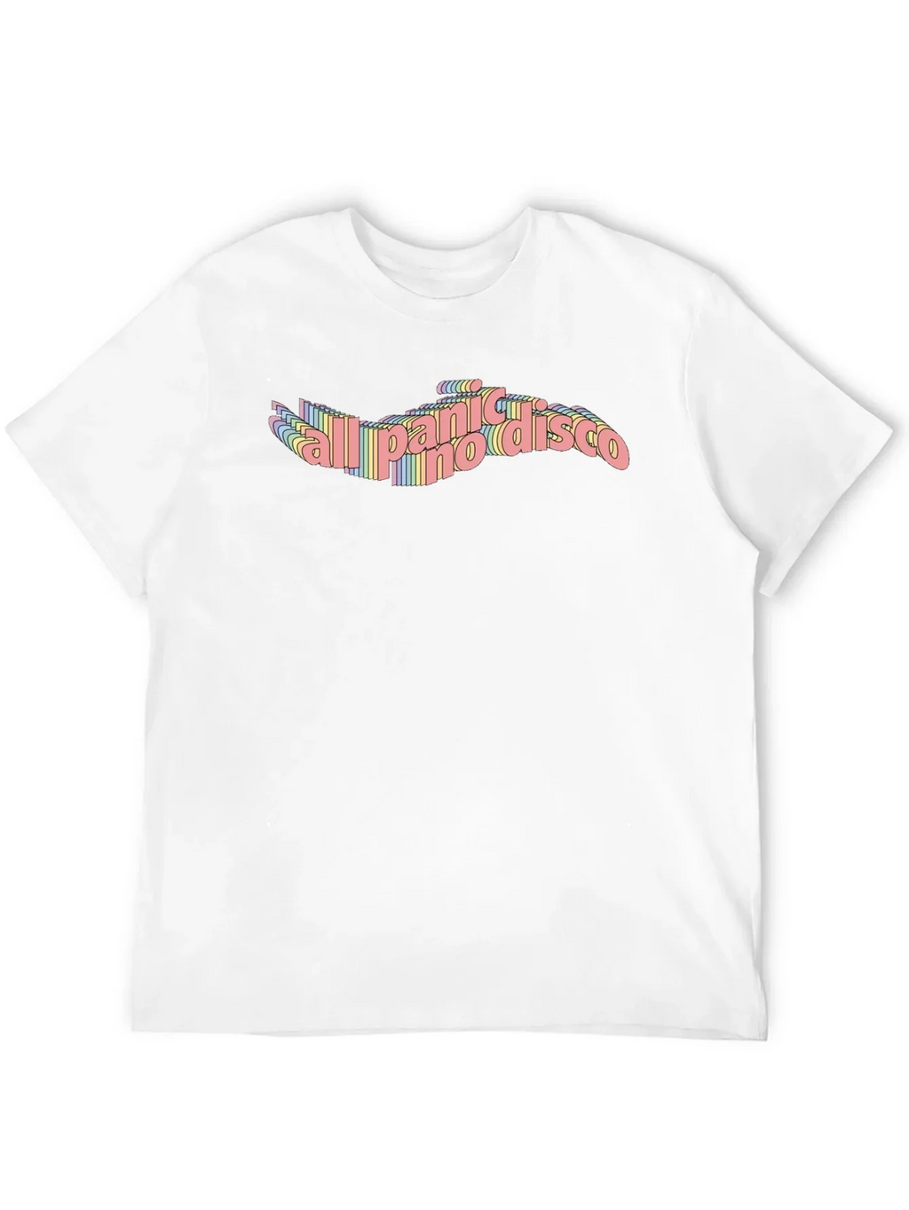 Panic! At The Disco Rainbow Text T-Shirt