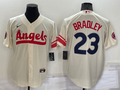 Men's Los Angeles Angels Archie Bradley #23 Cream City Connect Replica Player Jersey1