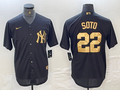 Men's New York Yankees Juan Soto #22 Black Limited Player Jersey1