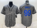 Men's Los Angeles Rams Aaron Donald #99 Gray Game Jersey1 Joint Edition