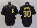 Men's Pittsburgh Pirates Paul Skenes #30 Black Alternate Replica Player Jersey1