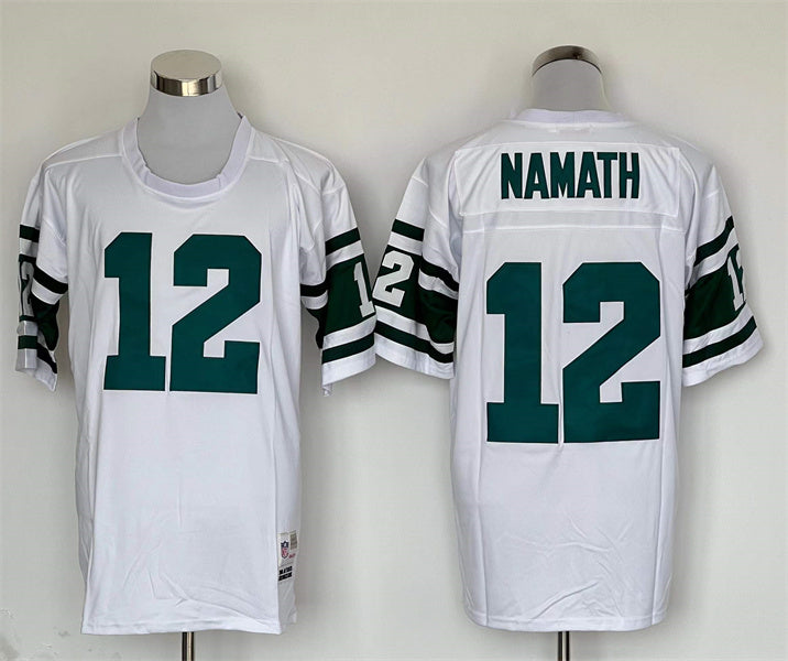 Men's New York Jets Joe Namath  White Legacy Replica Jersey1