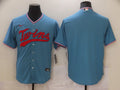 Men's Minnesota Twins Blue Replica Player Blank Jersey1