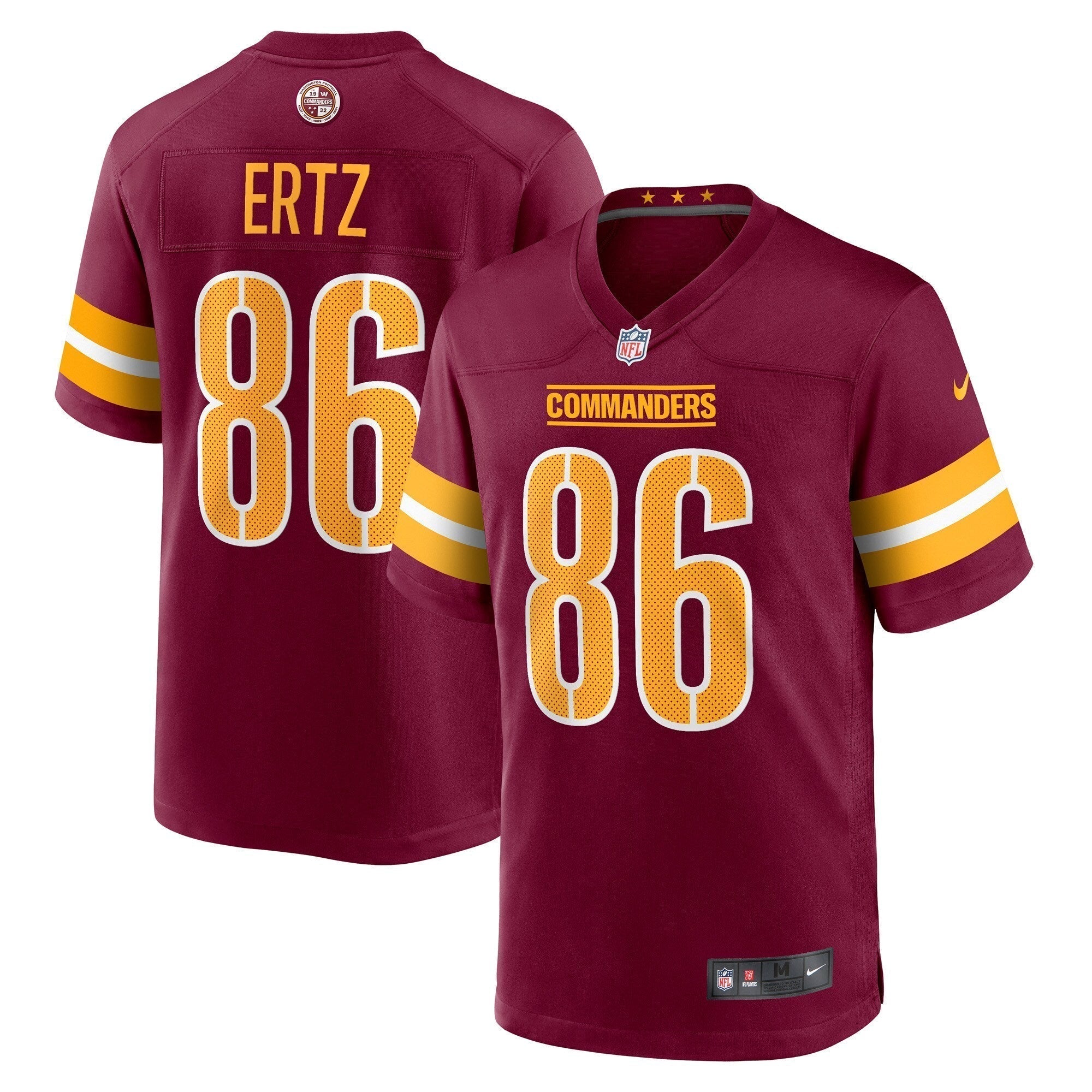 Zach Ertz Washington Commanders Nike Game Jersey -  Burgundy