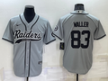 Men's Las Vegas Raiders Darren Waller #83 Gray Game Jersey1 Joint Edition