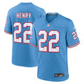 Derrick Henry Tennessee Titans Nike Oilers Throwback Alternate Game   Jersey - Light Blue