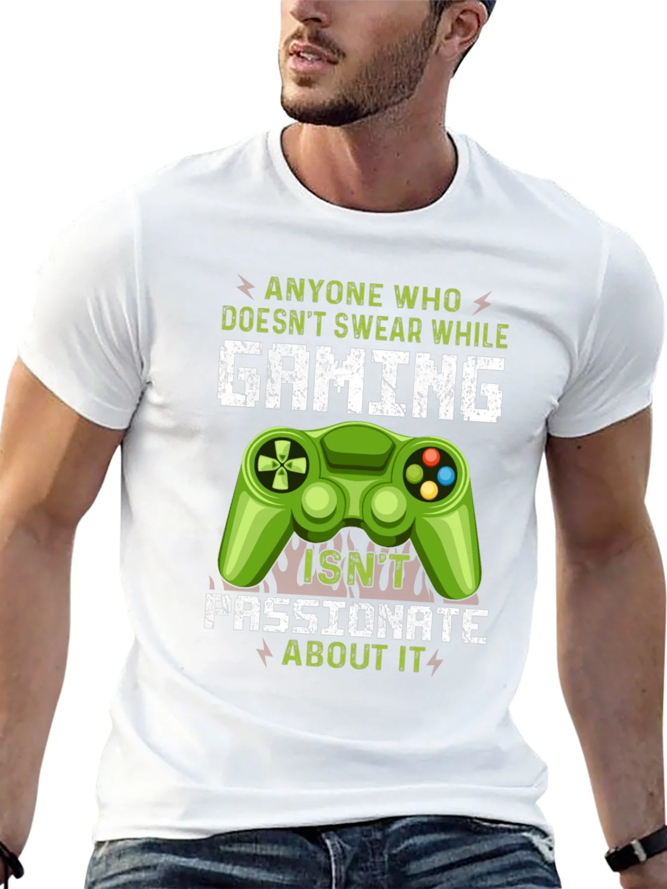 Gamer T-Shirt: Anyone Who Doesnt Swear While Gaming