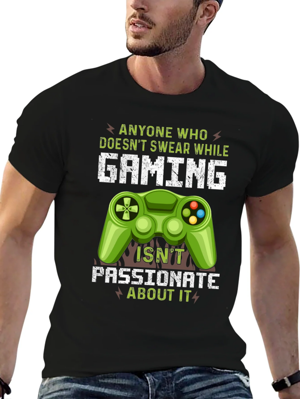 Gamer T-Shirt: Anyone Who Doesnt Swear While Gaming