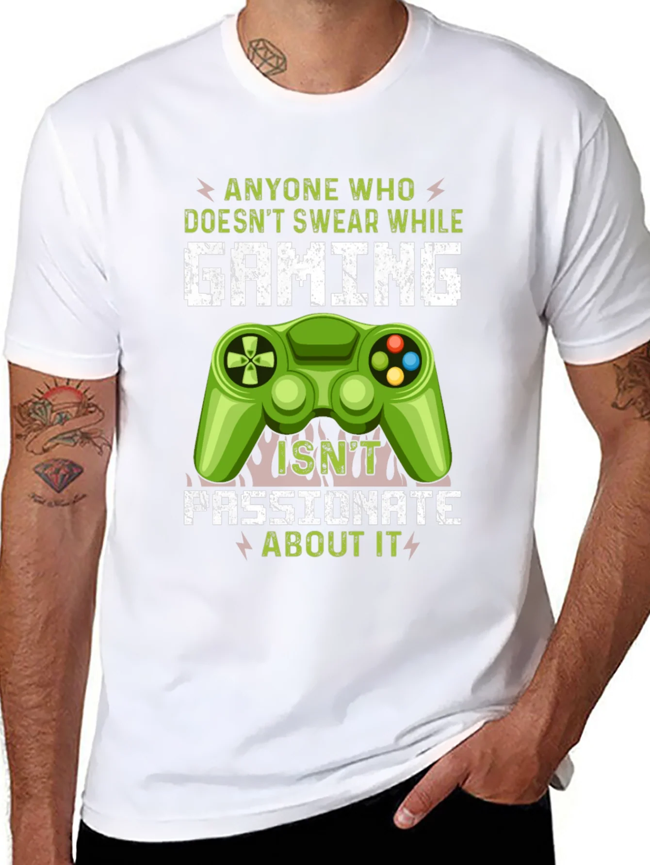 Gamer T-Shirt: Anyone Who Doesnt Swear While Gaming