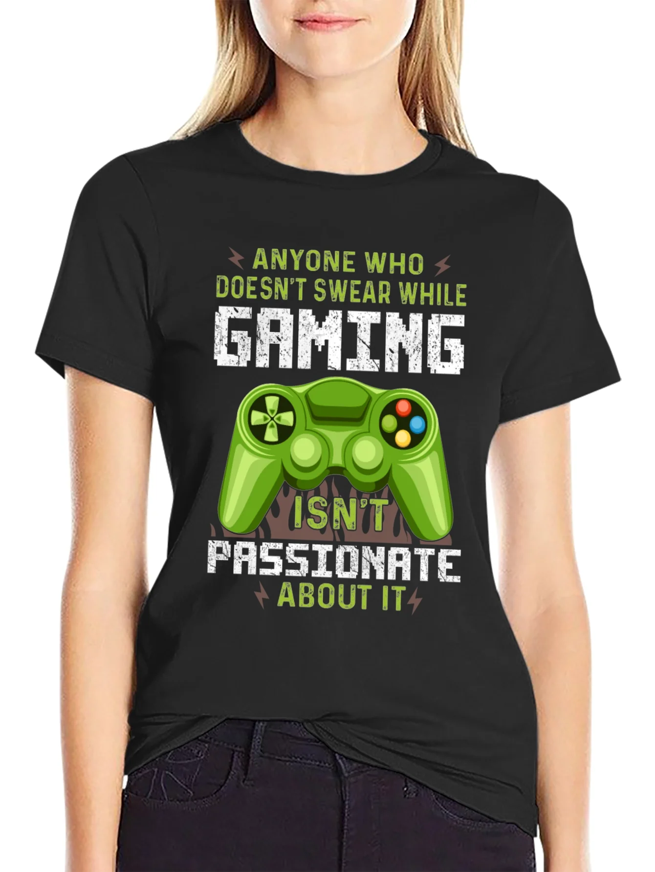 Gamer T-Shirt: Anyone Who Doesnt Swear While Gaming