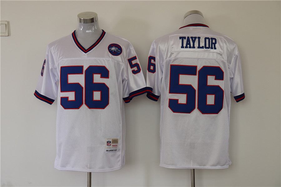 Men's New York Giants Lawrence Taylor  White Legacy Replica Jersey1