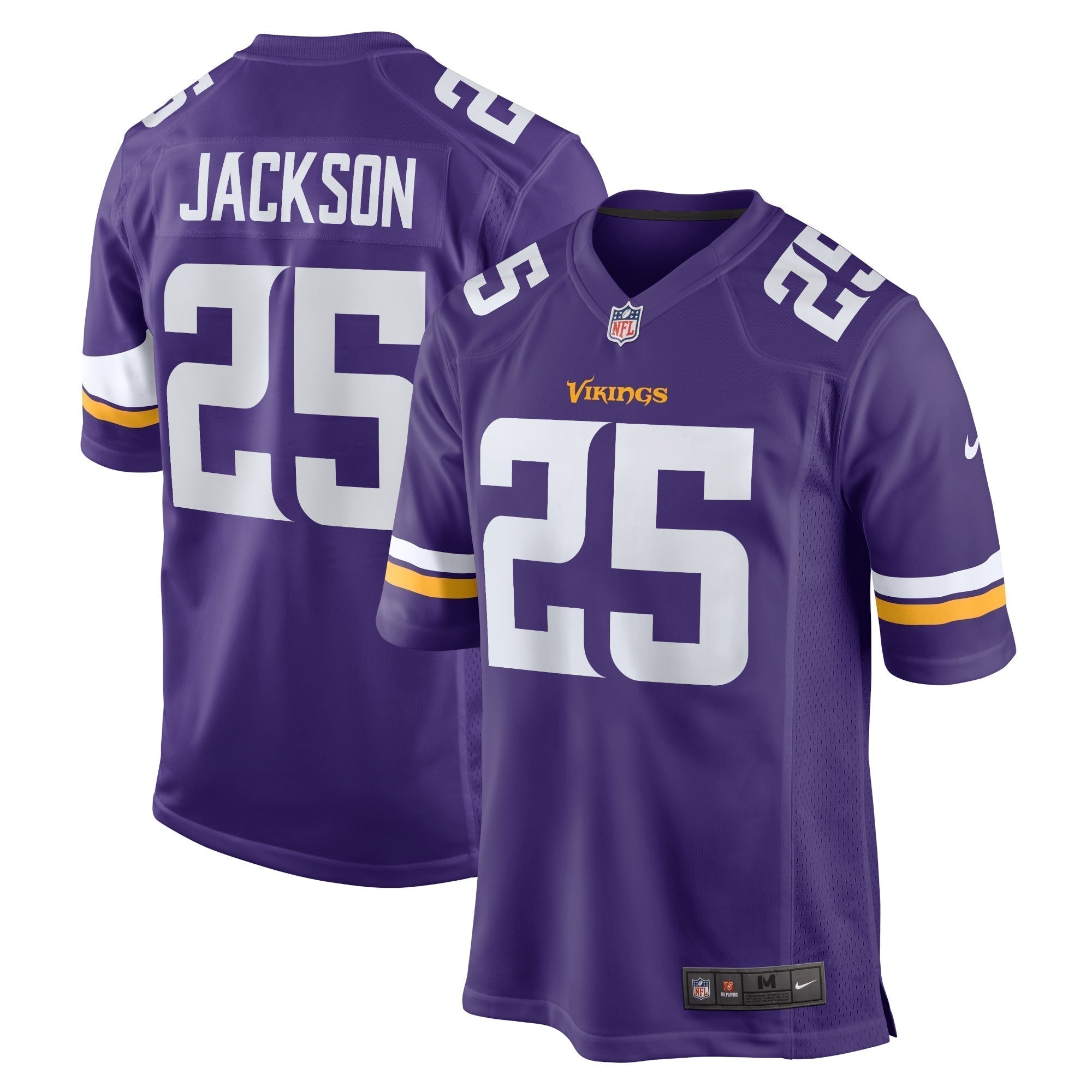 Theo Jackson Minnesota Vikings Nike Home Game   Jersey - Purple