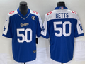 Men's Los Angeles Dodgers Mookie Betts #50 Blue Alternate Player Jersey1