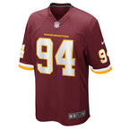 Daron Payne Washington Football Team Nike Game   Jersey - Burgundy