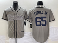 Men's New York Yankees Nestor Cortes Jr. #65 Gray Player Jersey1 Joint Edition