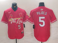 Men's St. Louis Cardinals Albert Pujols #5 Red 2024 City Connect Limited Player Jersey1
