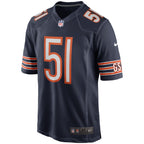 Dick Butkus Chicago Bears Nike Game Retired   Jersey - Navy