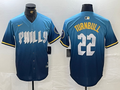 Men's Philadelphia Phillies Spencer Turnbull #22 Blue 2024 City Connect Limited Player Jersey1