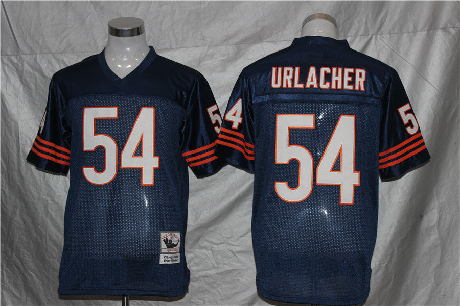Men's Chicago Bears Brian Urlacher  Navy Legacy Replica Player Jersey1