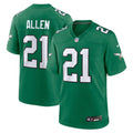 Eric Allen Philadelphia Eagles Nike Alternate Game Jersey - Kelly Green