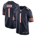 Number 1 Groom Chicago Bears Nike Game Jersey - Navy