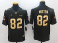 Men's Dallas Cowboys Jason Witten #82 Black Game Player Jersey1