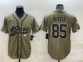 Men's San Francisco 49ers George Kittle #85 Olive 2022 Salute To Service Retired Player Limited Jersey2 Joint Edition
