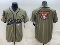 Men's San Francisco 49ers Olive 2022 Salute To Service Retired Player Limited Jersey2