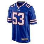 Tyrel Dodson Buffalo Bills Nike Game   Jersey - Royal