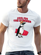 Cool Summer Penguin Graphic Tee