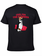 Cool Summer Penguin Graphic Tee