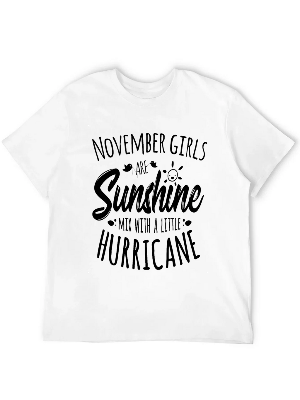 November Girls Sunshine Hurricane Black Tee
