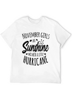 November Girls Sunshine Hurricane Black Tee