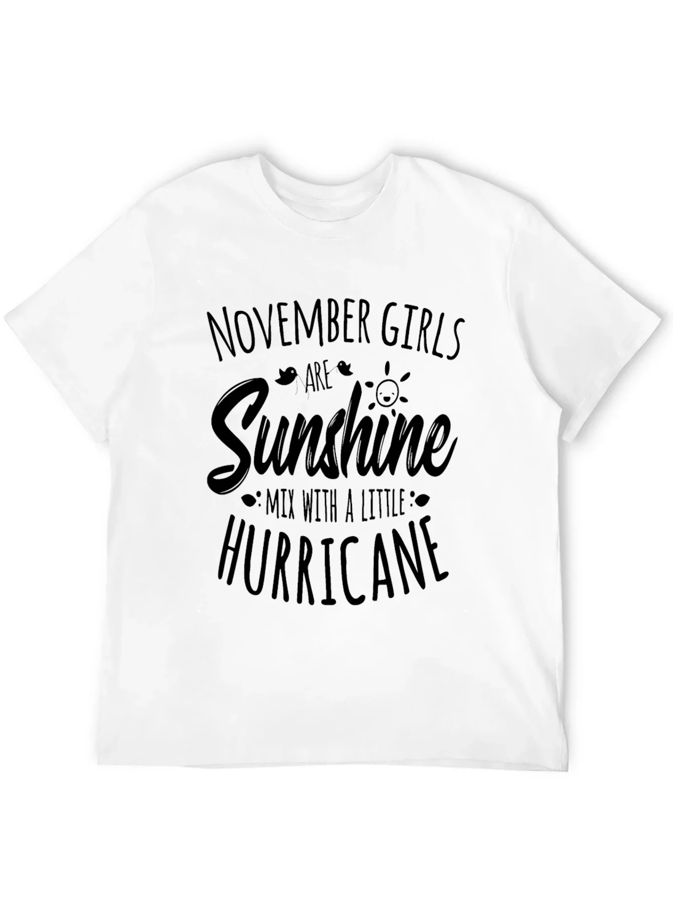 November Girls Sunshine Hurricane Black Tee