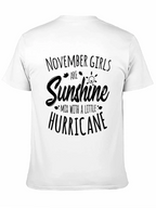 November Girls Sunshine Hurricane Black Tee