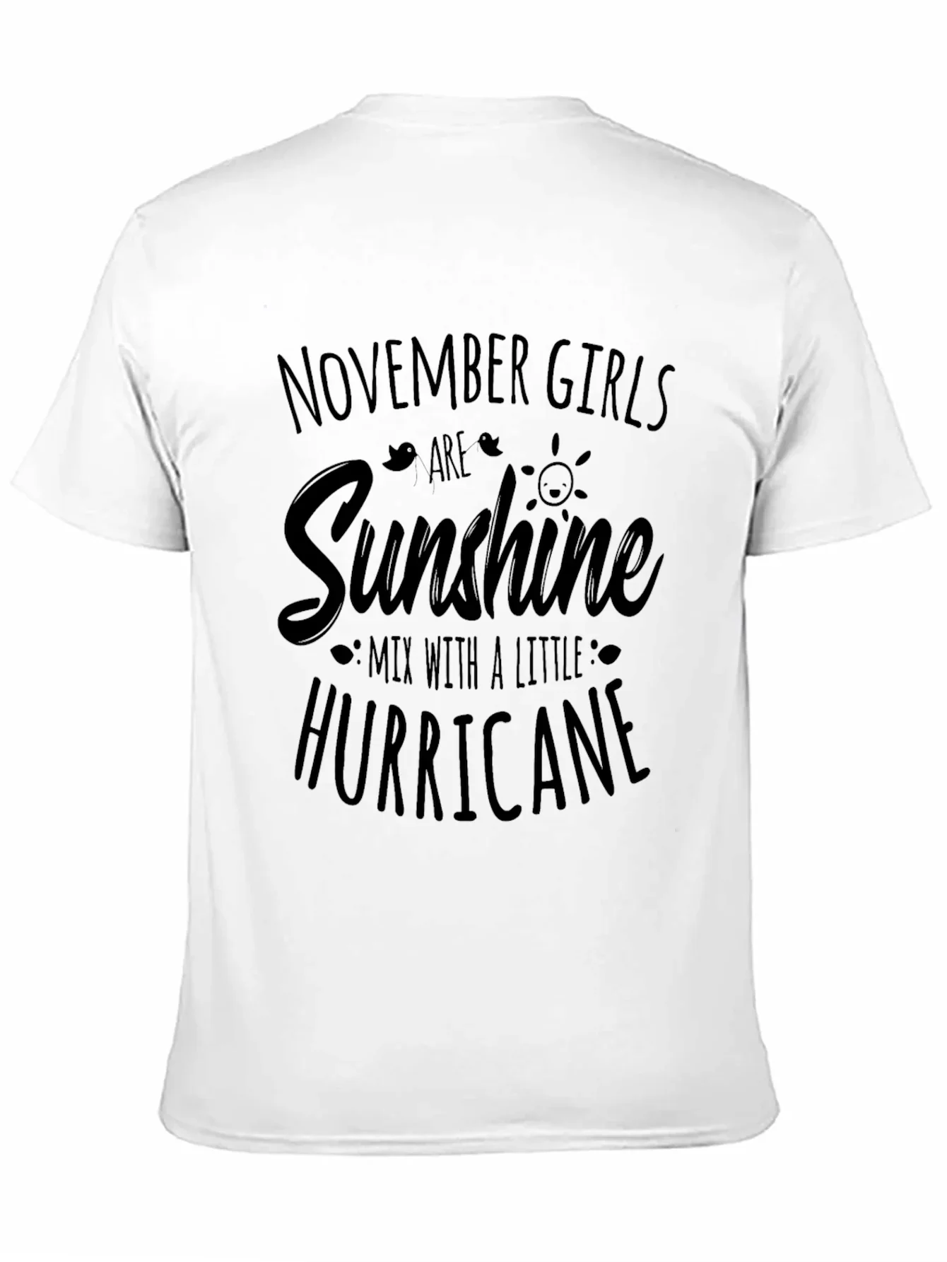 November Girls Sunshine Hurricane Black Tee