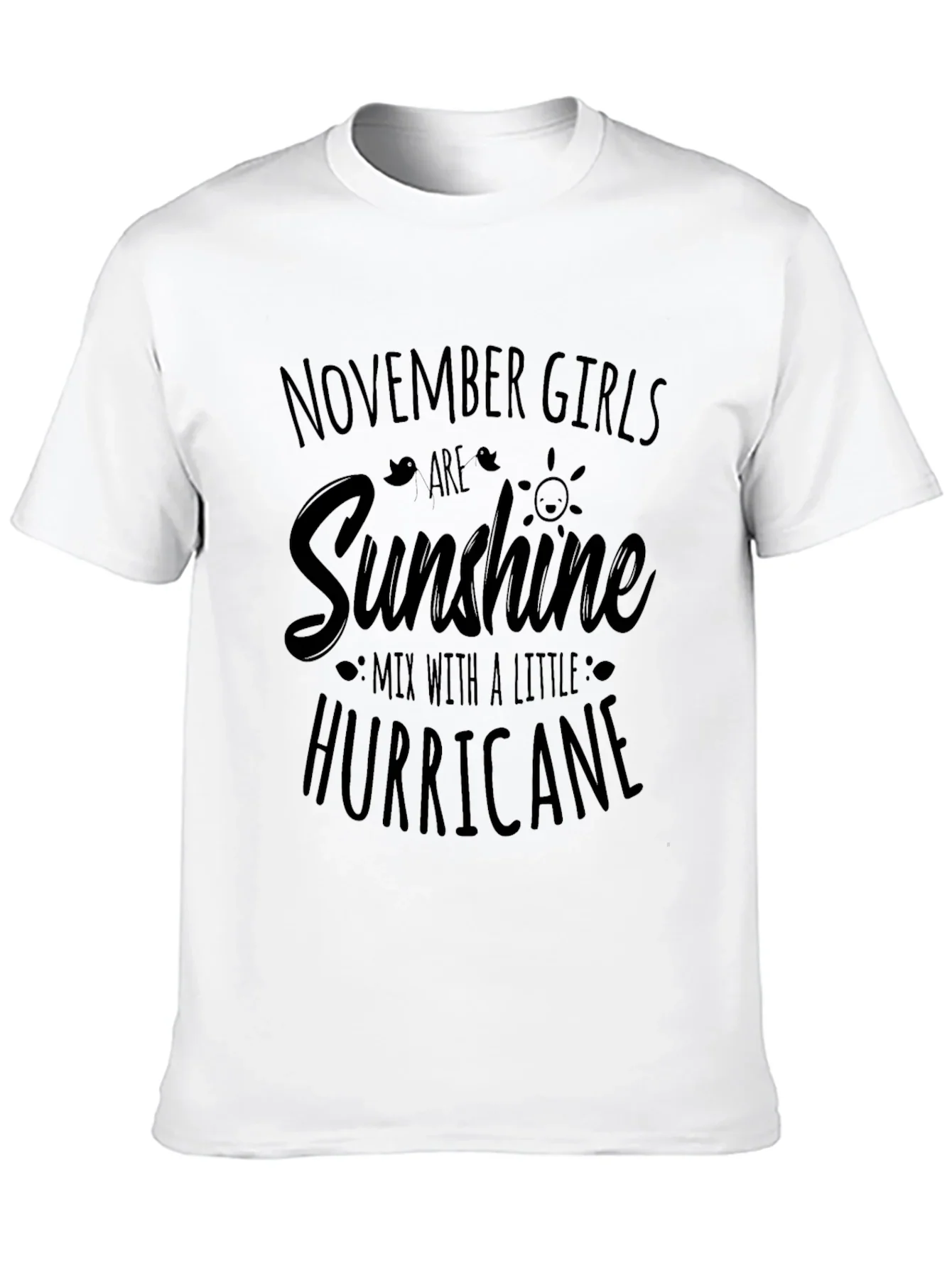 November Girls Sunshine Hurricane Black Tee