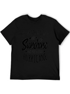 November Girls Sunshine Hurricane Black Tee